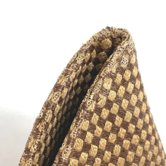 HERMES Panier Bus PM Bag Tote Bag Beach bag Hand Bag linen Beige/Brown